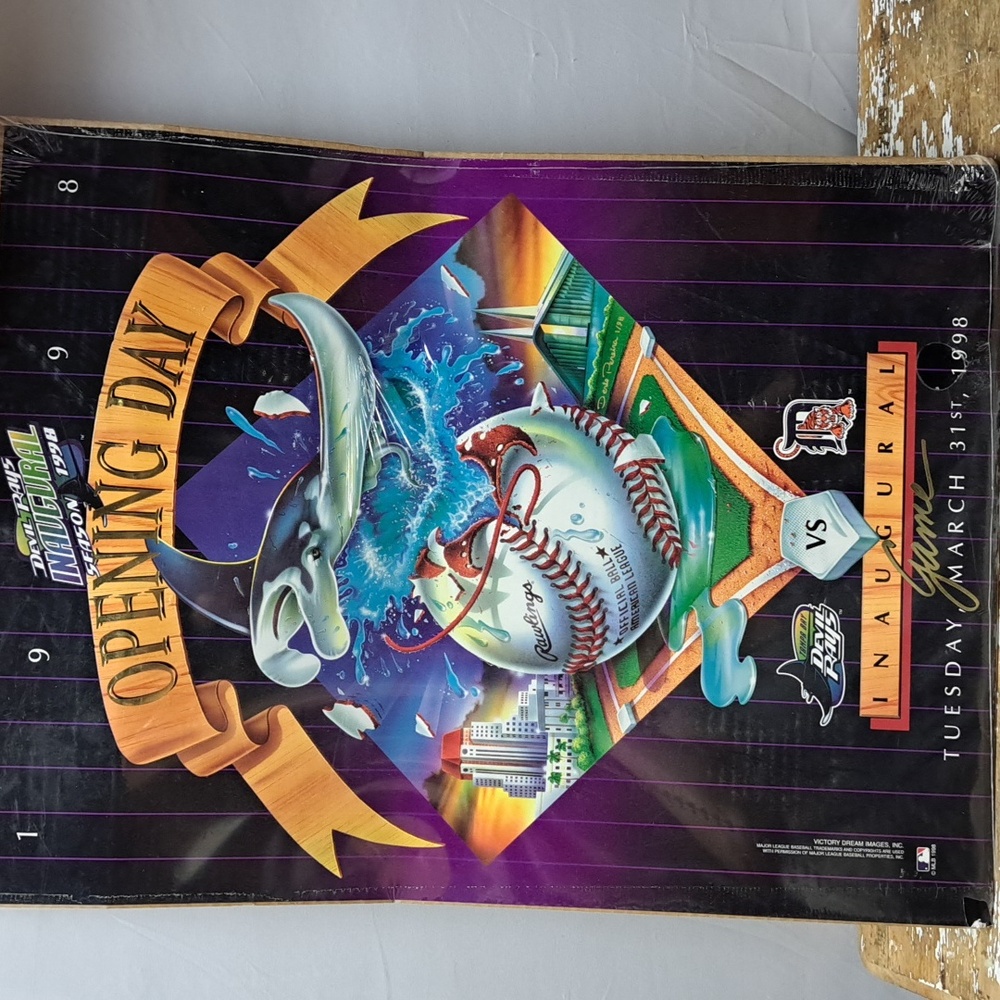 Devil Rays inaugural Season 1998 Opening Day Tampa Bay Devil Rays Poster